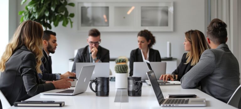 Kommunikation im Büro während dem Recruiting-Prozess für den Personalgewinn - Scout4Skills